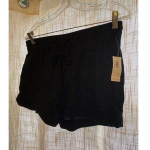 Old Navy Linen Black Shorts in Medium